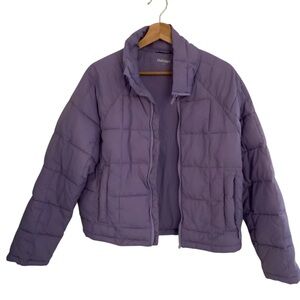 Halfdays Nellie Packable Puffer Women's Purple Jacket Size XSMALL